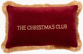 Zamatový vankúš The Christmas Club