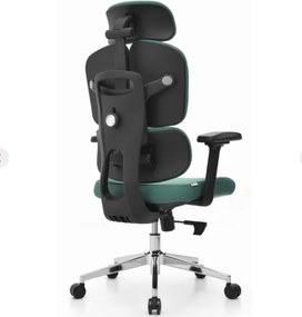 Ergonomická mesh kancelárska stolička HC-1053 v elegantnej eukalyptovo-zelenej farbe