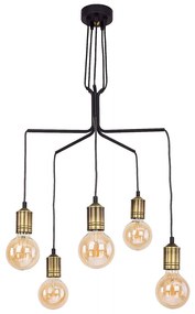Jupiter 1706 - Luster na lanku BORNEO 5xE27/60W/230V