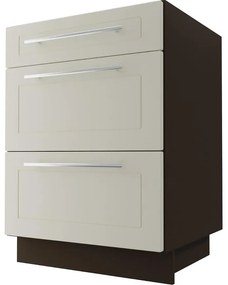 Kuchynská skrinka D3M/60 Quantum vanilla mat/lava