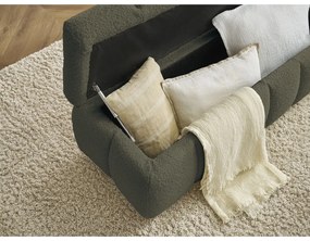 Zelená lavica z textílie buklé Mont Blanc – Bobochic Paris