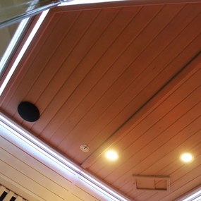 BPS-koupelny Kombinovaná sauna 2v1 HYD-7524 - Infrasauna + fínska sauna 150x150, 4-5 osôb