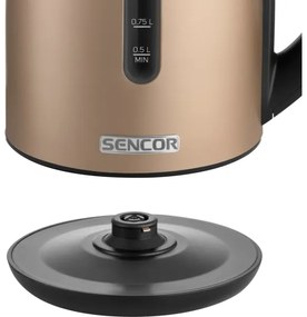 Sencor - Rýchlovarná kanvica s termoreguláciou 1,7 l 2150W/230V hnedá