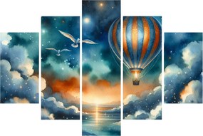 Obraz - Lietať nočnou oblohou (150x105 cm)