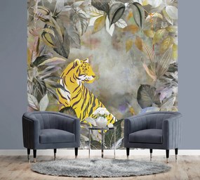 Gario Fototapeta Tiger abstraktný žltý - Andrea Haase Materiál: Vliesová, Rozmery: 100 x 100 cm