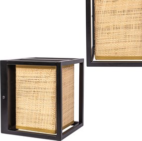 Toolight Toolight, nástenné svietidlo 1xE27 APP1286-1W, čierna-hnedá, OSW-00924