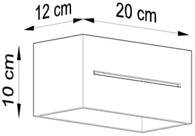 Nástenné svietidlo LOBO 2xG9/40W/230V čierna