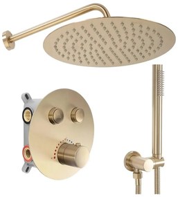REA-P8551 - Sprchová sada s termostatickou podomietkovou batériou LUNGO brúsené zlato
