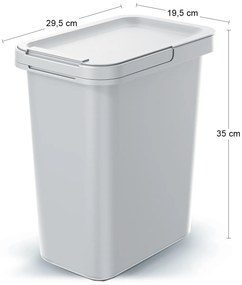 Odpadkový kôš na triedený odpad NKS12 12 l - popolavá
