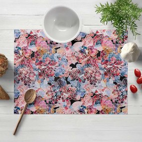 Biante Dekoračné prestieranie na stôl Rongo RGP-503 Červeno-modré kvety 30x40 cm