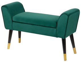 Dizajnová lavica Dafina 90 cm zamat smaragdová zelená