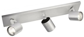 Philips 53093/48/12 - Bodové svietidlo RUNNER matný chróm 3xGU10/35W/230V