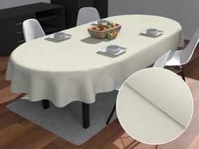 Biante Dekoračný oválny obrus BKU-110 Slonová kosť 140x180 cm