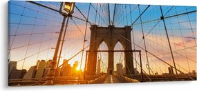Obraz - Brooklynský most, Manhattan, New York (120x50 cm)