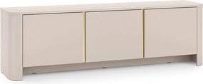 TV stolík Sorrenti 168 cm - kašmírová / zlatá