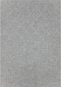 Ayyildiz, Kusový koberec Zagora 4512 Grey – na von aj na doma, 80x150, šedá, chodba / predsieň