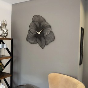 Azalea Metal Wall Clock - APS039 49 - Black