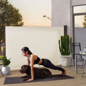 InternetovaZahrada Bočná markíza Dubaj 500 x 160cm - béžová