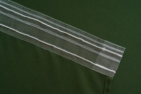Tmavozelený záves OXFORD 140x250 cm Zavesenie: Kovové krúžky