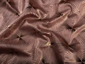 Biante Zamatová obliečka na vankúš Isabela IBL-009 Rose Gold trojuholníky na staroružovom 50 x 50 cm