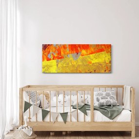 Obraz abstrakcie - maľba (120x50 cm)