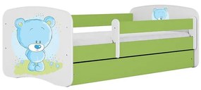 Detská Posteľ. Babydreams+Sz+M Zelená 80x160 Medveď Mod