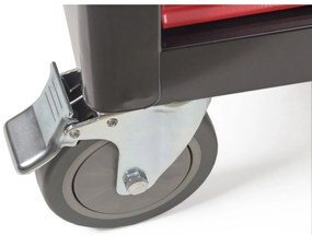 Dielenský vozík G21 Cooper 6, čierno-červený 6350402
