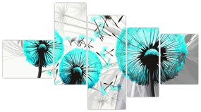 Obraz púpav na stenu