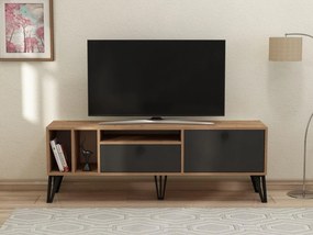 TV stolík/skrinka Dubeki 2 (borovica atlantická + čierna) . Vlastná spoľahlivá doprava až k Vám domov. 1095315