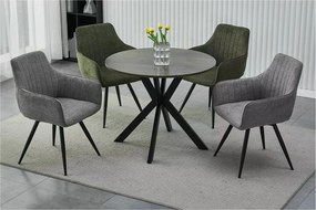 Jedálenský stôl Talia II 90 cm orech/čierny