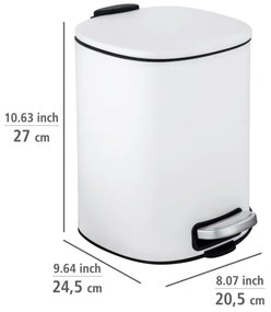 WENKO 24779100 - Kôš ALASSIO 20,5x27 cm biela/čierna