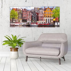 Obraz - Amsterdam, tanečné domy (120x50 cm)