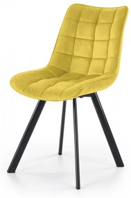 Dizajnová stolička Mirah horčicová
