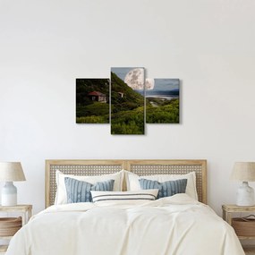 Obraz krajiny s mesiacom (90x60 cm)
