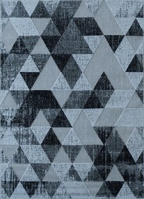 Koberec Lagos 1700 GREY – sivý obdĺžnikový koberec s vzorom Rozmer: 200x290 cm