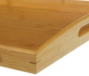 Drevený podnos z bambusu Casa Selección, 58 × 38 cm