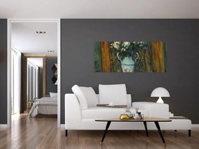 Obraz - Paul Cézanne, Vase of Flowers, reprodukcia (120x50 cm)