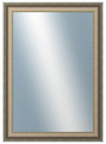 DANTIK - Zrkadlo v rámu, rozmer s rámom 50x70 cm z lišty DOPRODEJMETAL AG prehnutá veľká (3025)