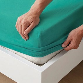 4Home jersey prestieradlo IDEAL zelený tyrkys, 70 x 140 cm, 70 x 140 cm