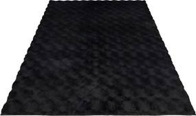 Obsession, Kusový koberec Diamond Cut 800 Anthrazit, 160x230, čierna, obývacia izba