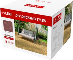 WPC dlaždica LEGI BASE 30 x 30 cm, chocolate