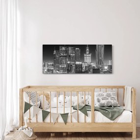 Obraz - Čiernobiely New York (120x50 cm)