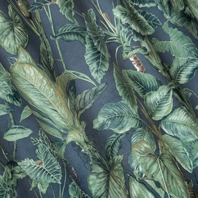 ZATEMŇOVACÍ ZÁVES NA KRÚŽKOCH KLARA 140X250 CM LISTY