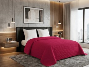 Zamatový prehoz na posteľ ASTRALIA, tmavoružový Rozmer: 200 x 220 cm