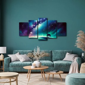 5-dielny obraz strom života pod hviezdami