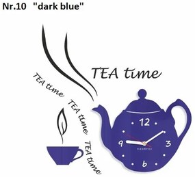 Dekoračné kuchynské hodiny Tea Time sivá