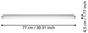 Eglo 99778- LED Kúpeľňové osvetlenie zrkadla TRAGACETE LED/18,5W/230V IP44 77 cm
