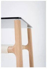 Odkladací stolík z masívneho dubového dreva Gazzda Fawn