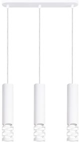 Sollux SL.1693 - Luster na lanku LIRO 3xGU10/10W/230V biela