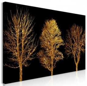 Artgeist Obraz - Golden Forest (1 Part) Wide Veľkosť: 120x60, Verzia: Na talianskom plátne